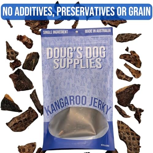 Kangaroo Jerky for Dogs - Single Ingredient, Air-Dried, Hypoallergenic