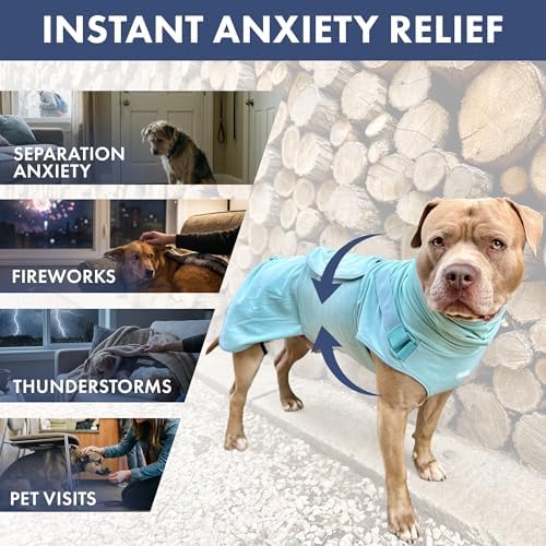 Spark Paws Anxiety Relief Vest for Dogs, Gentle Compression Dog Anxiety Suit