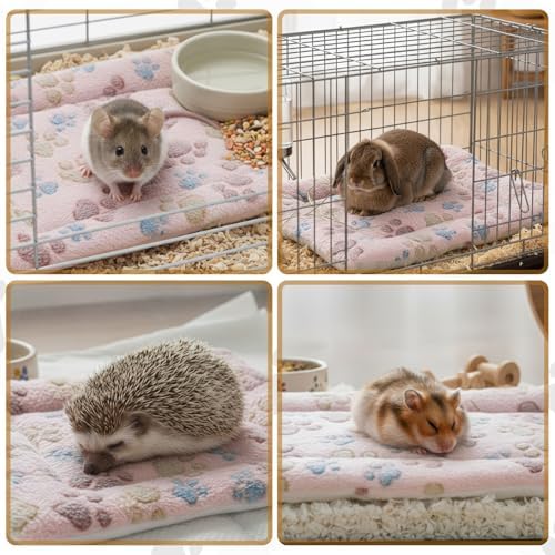 Tuanse 4 Pack Soft Pet Bed Mat Small Dog Crate Fleece