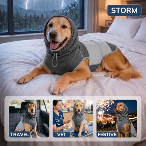 Dog Thunder Vest, 2XL, Roma fabric, Black