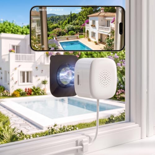 2K 3MP Anti-Glare Window Security Camera with Black Light Full-Color