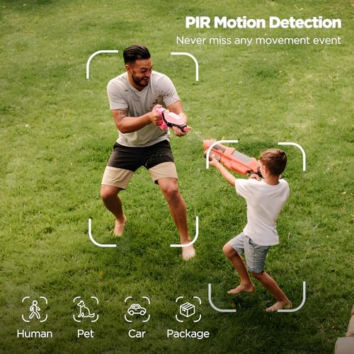 YUPBOE Security Cameras Wireless Outdoor Solar: Battery Cameras for Home Security WiFi Camera Outdoor Surveillance Camera PTZ 360° CCTV Cam System with Floodlight Color Night Vision PIR Sensor
