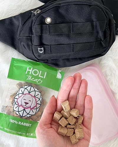 HOLI Freeze Dried Rabbit Dog Treats – Single Ingredient Freeze Dried Rabbit Treats for Dogs – All Natural – High Value Training Treats - (3.5 Ounce - 2 Pack)