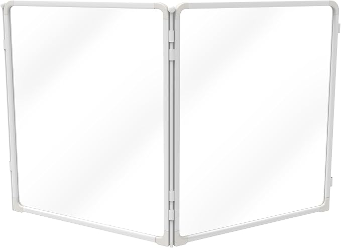 FXW AuraSpace Pro Acrylic Indoor Dog Playpen, Heavy-Duty with Metal Frame, 32" Height 2 Panels for Small and Medium Dogs, White│Patented