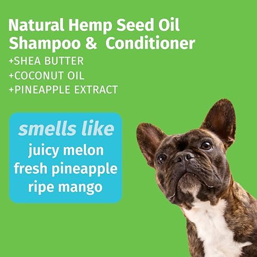 Hempz Petz, Shampoo, Cleans, Sweet Pineapple Honey Melon, 17 fl. Oz | Botanical formula cleanses while helping add fullness and shine