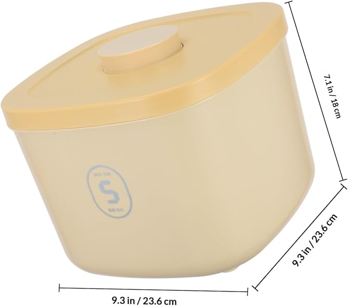 Vacuum Sealed Cat Food Storage Container Small Capacity Airtight Dog Food Bin Moisture-proof Canister, Small, Yellow