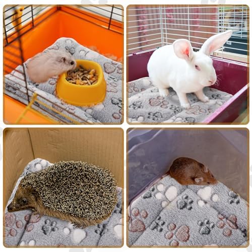 Tuanse 4 Pack Soft Pet Bed Mat Small Dog Crate Fleece