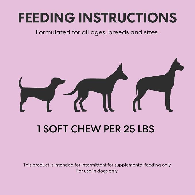 The Pets Table Probiotic Soft Chews Supplements, Duck Flavor, 60 Chews