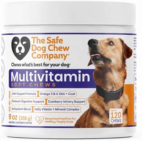 The Safest Dog Multivitamin Soft Chews Chicken Flavor 120 Count