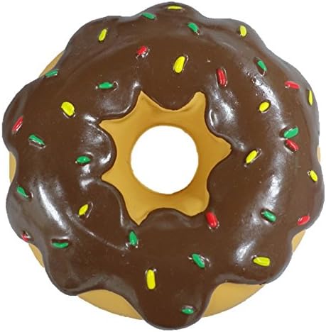 Latex Donut Dog Toy (Brown)