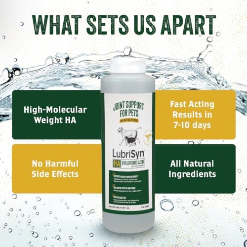 LubriSyn HA Hip & Joint Supplement Plus MSM for Dogs & Cats, 16 oz