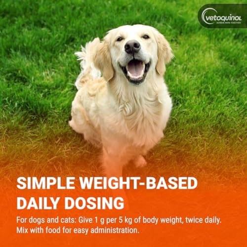 Vetoquinol Epakitin - Chitosan Pet Supplement for Cats & Dogs - Supports Renal & Kidney Function - Aids with Feline & Canine Health - Aluminum Hydroxide-Free Oral Powder - 180 Grams