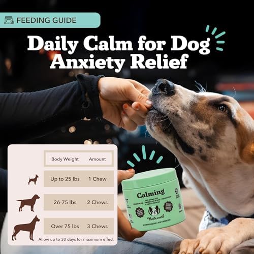 Natural Dog Company Calming Chews for Dogs, Chamomile, Valerian