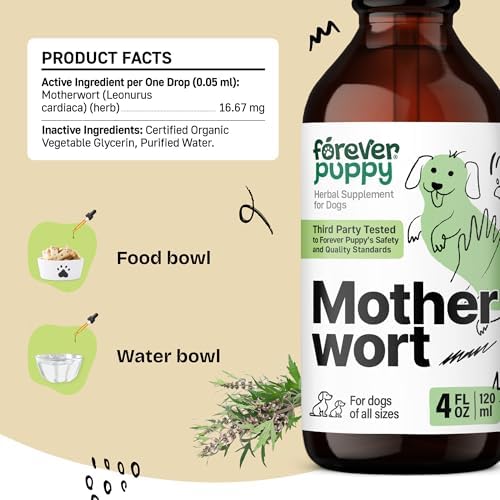 Forever Puppy Motherwort Drops for Dogs, 4 oz