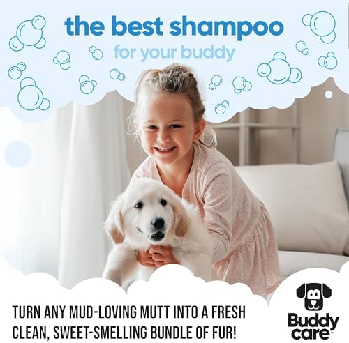 Bubblegum Dog Shampoo by Buddycare | Deep Cleansing Shampoo for Dogs | Bubblegum Scented | with Aloe Vera and Pro Vitamin B5 (169.07oz)