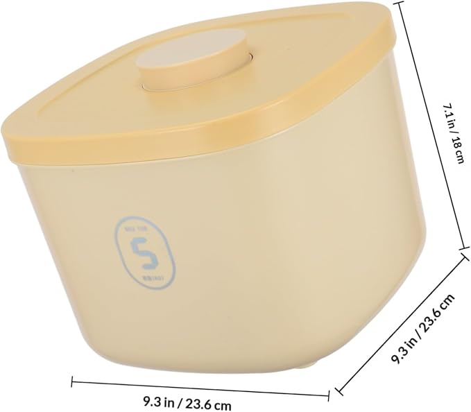 Vacuum Sealed Pet Food Storage Bin, Small, Yellow