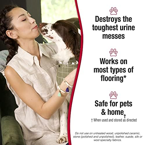 Nature's Miracle Dog Urine Destroyer Plus Foam, Enzymatic Cleaner, 17.5 oz