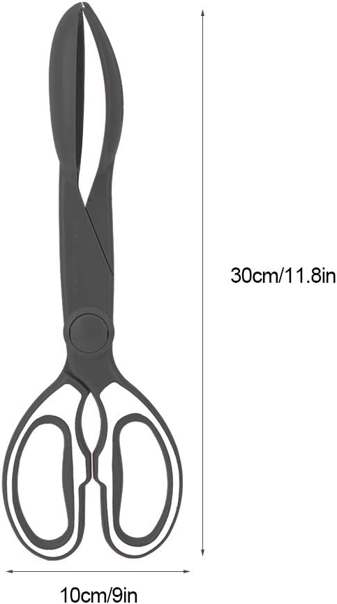 Pet Pooper Scooper, Poop Scooper Tongs Hold Design Dog Pooper Cleaner Durable with Three Bright Colors for Dogs for Cleaning Poo(Black)