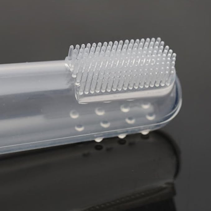Operitacx 10pcs Cat Toothbrush - Silicone Finger Toothbrush for Cats and Dogs - Soft Bristles Pet Finger Tooth Brushes for Teeth Cleaning, Dental Care, and Pets Oral Hygiene