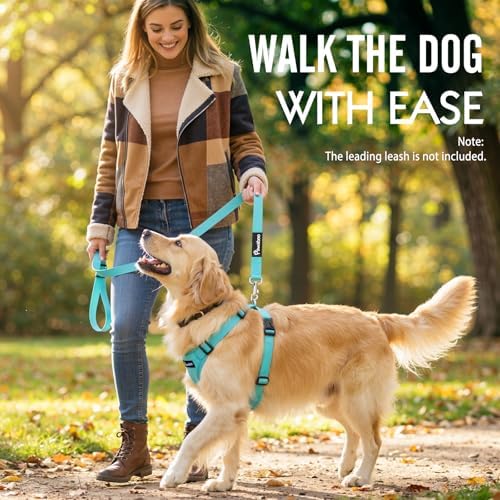 Pawaboo Dog Car Harness, Adjustable Dog Safety Vest Harness with Seat Belt