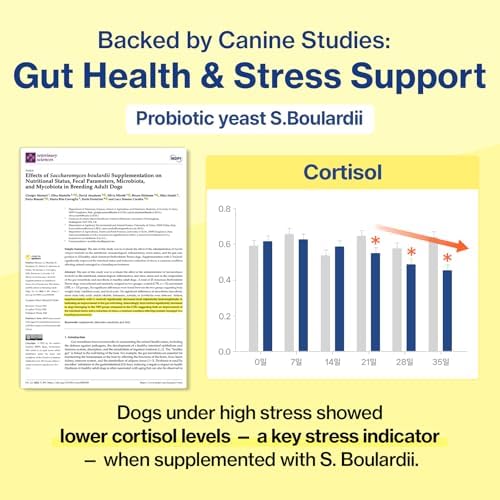 Doctor By Calming Probiotics for Dogs, Canine Anxiety & Stress Relief Supplement, Dog Gut Health & Digestion Support for Diarrhea, Constipation, 30 Granule Sachets