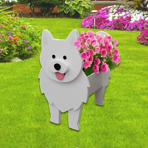 Samoan Dog Planter Pots, Animal Shaped Flower Pot
