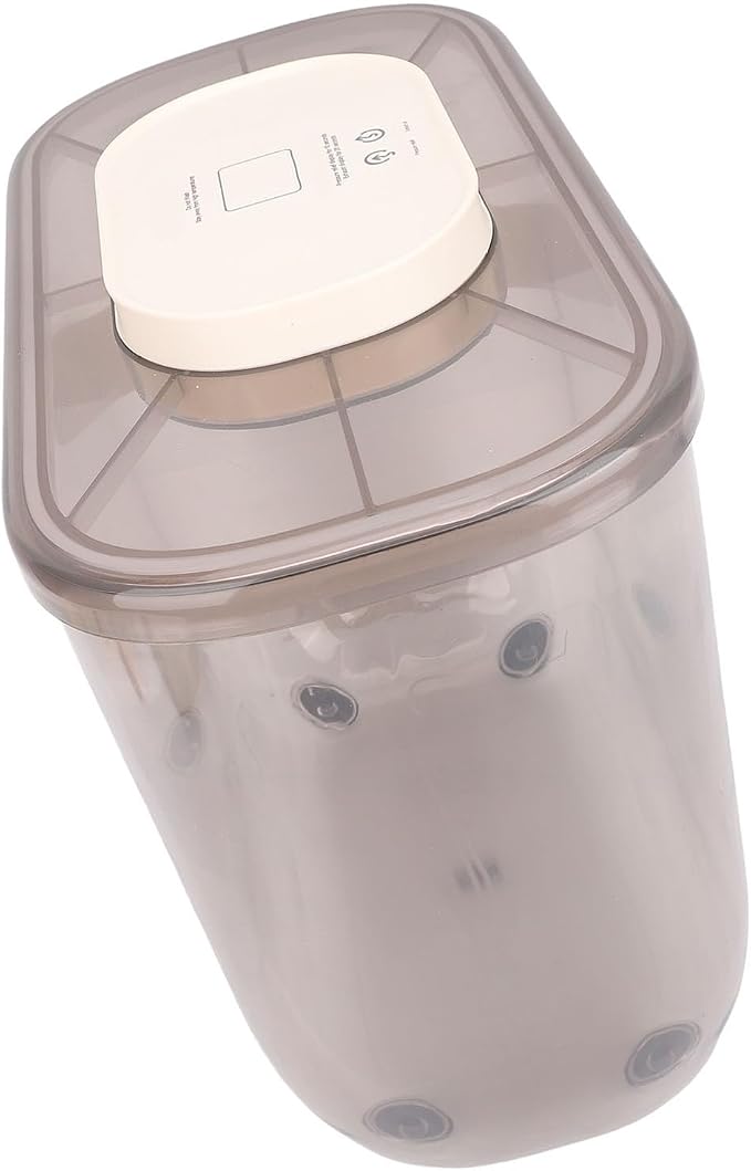 ZJchao VACUUM SEAL PET FOOD CONTAINER EFFICIENTLY KEEPS FOOD LARGE CAPACITY CAT DOG FOOD, LARGE, Grey