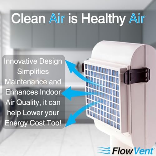 Indoor Dryer Vent Kit | Dual Filter Lint Trap for Electric Dryers | No-Water Required, Low Maintenance | Captures Lint & Dust for Cleaner Indoor Air | Made in the USA