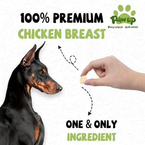 PAWUP Freeze Dried Chicken Breast Dog Treats, 3.8oz