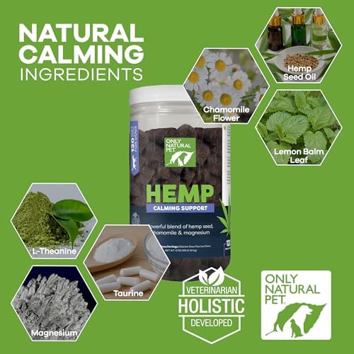 Only Natural Pet, Hemp, L-Theanine, 120-Pack, 120 Count