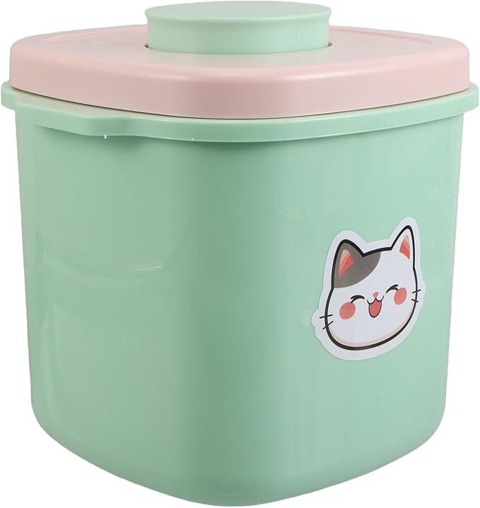 Uonlytech Dog Cat Food Storage Bin with Lid 3l Airtight Plastic Container Vacuum Seal Moisture Dust Proof for Home Portable Pet Food Preservation