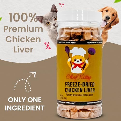 Freeze Dried Chicken Liver Dog Treats, Single Ingredient, 1.7oz