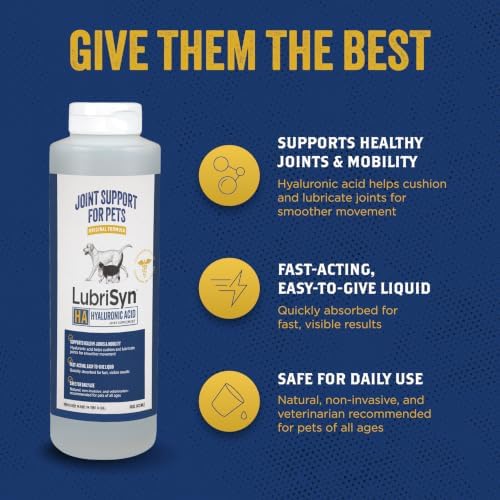 LubriSyn HA Hyaluronic Acid Hip & Joint Supplement for Dogs & Cats, 16 oz