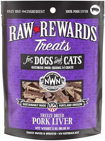 Northwest Naturals Raw Rewards Freeze-Dried Pork Liver Treats - 3oz
