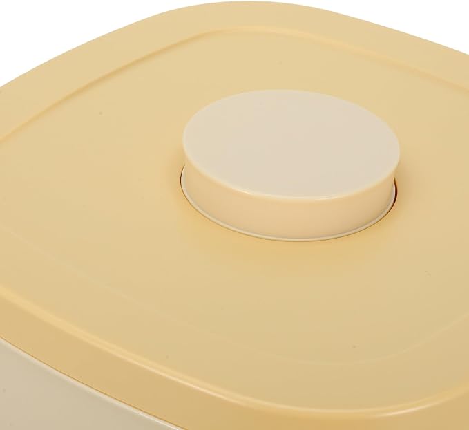 Vacuum Sealed Small Cat Food Storage Container Airtight Pet Food Canister Large Capacity Moisture-proof Yellow Bin Storage