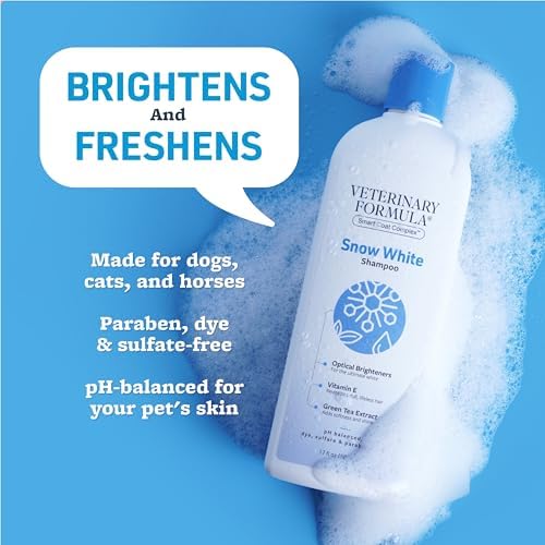 Veterinary Formula Smart Coat Whitening & Stain Remover Pet Shampoo, 17oz