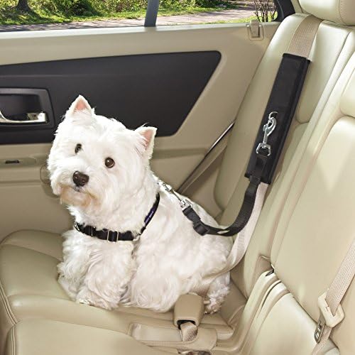 Guardian Gear Ride Right Seat Belt Connectors — Polyester Seat Belt Connectors for Dogs, Black