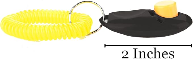 SunGrow Dog Clicker with Wrist Bands, 2 Pack