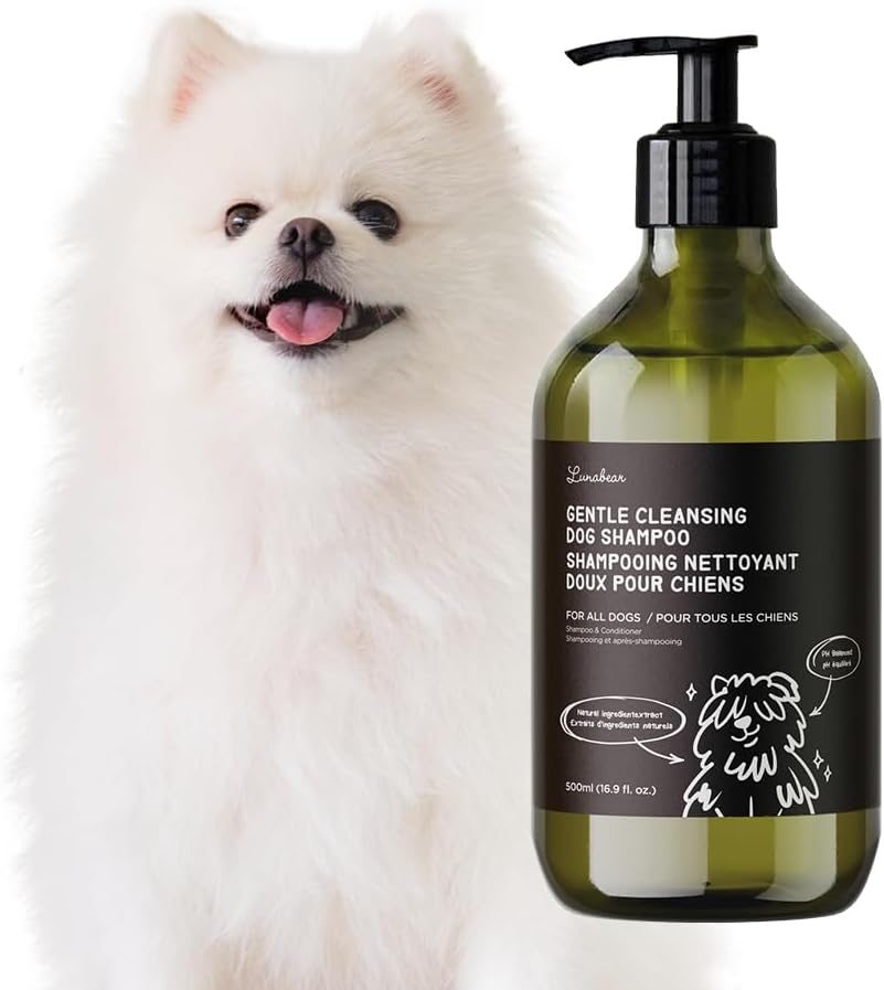 Gentle Cleansing Dog Shampoo and Conditioner, 16.9 fl oz | Made in Korea, Gentle 2-in-1 Formula for Dogs with Sensitive, Dry, or Itchy Skin, Sulfate-Free, Paraben-Free, Phthalate-Free