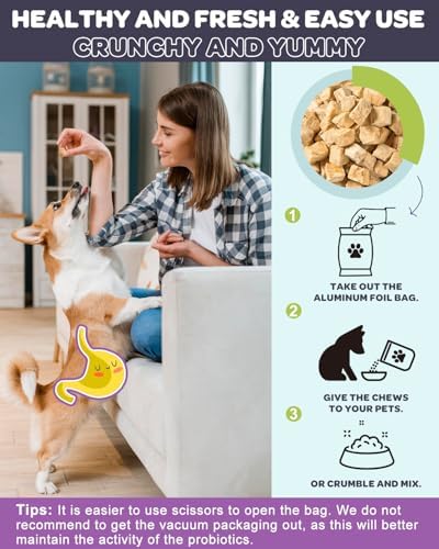 NATURE TARGET Probiotics for Dogs, Salmon-Flavored - 120 Counts