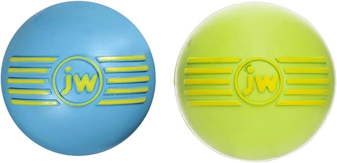 JW Isqueak Ball Rubber Dog Toy Size:Small Pack of 2 Color:Color May Vary