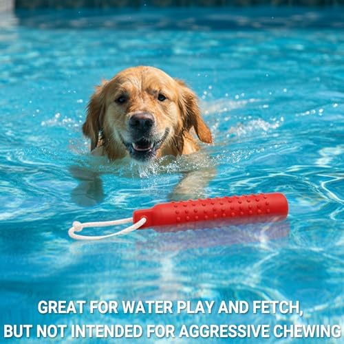 Dog Water Toys, 2 Pack Floating Bumper Fetch Toy Dummy | Interactive Retrieving Training Float Pet Rope Toy for Pool, Lake Outdoor Small Medium Large Dogs