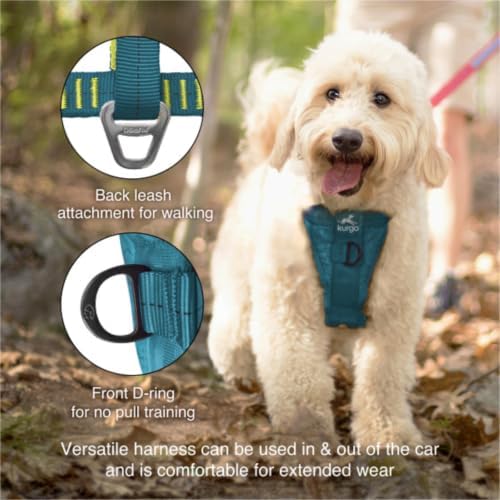 Kurgo Enhanced Strength Tru-Fit Smart Harness, Ink Blue, Medium