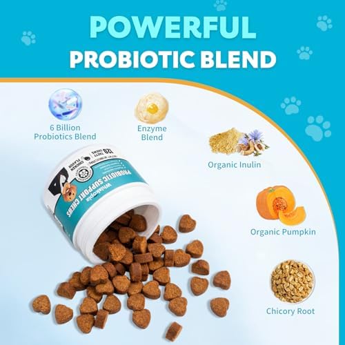 Dog Probiotic for Digestive Gut Support 120 Soft Chews