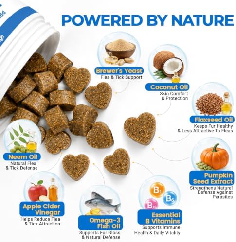 Flea and Tick Soft Chews for Dogs, 120 Count