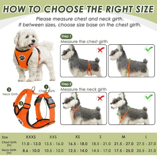 SlowTon Dog Car Seat Belt Harness - OR, XXS