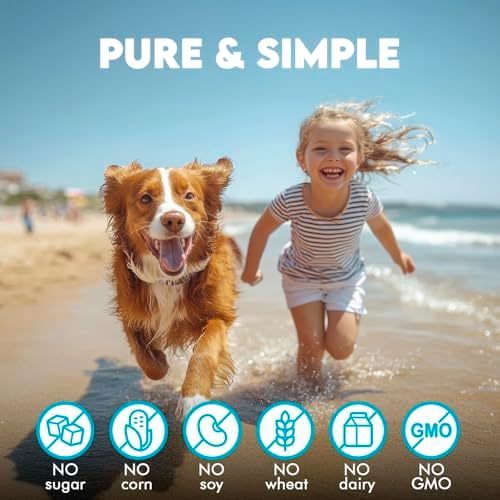Omega 3 Chews for Dogs - 150Pcs - Dog Skin and Coat Supplement - Rich in EPA & DHA Fatty Acids - Itching Skin Relief Chews - Reduce Hair Shedding - Made with Fish Oil - Chicken