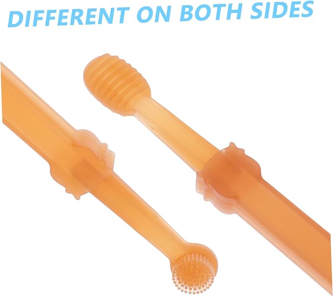 Yardwe Pet Toothbrush for Dogs Cats Small Dog Brush Pet Grooming Kit Silicone Brush Comprehensive Cleaning
