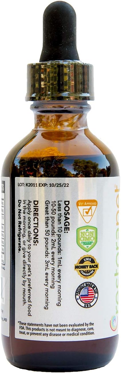RestoraPet 1-Pack Dog & Cat Bacon Liquid Multivitamin | Dog Arthritis Pain Relief | Hip & Joint Vitamins for Dogs - Anti Inflammatory Supplement for Dogs & Cats | Plant-Based, Non-GMO, Vet Approved