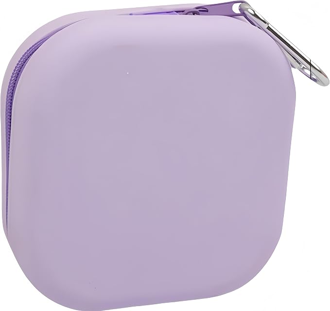 2-in-1 Collapsible Pet Bowl with Carabiner, Purple
